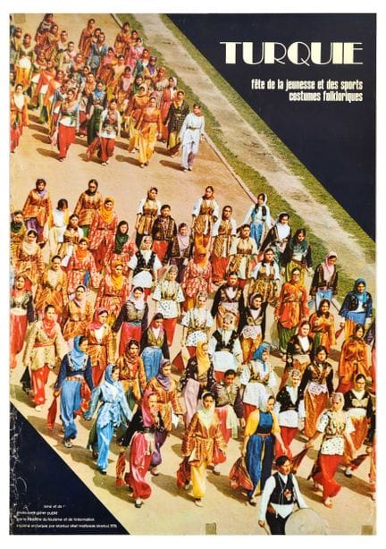 Affiche Ancienne Original vintage Turkish travel p