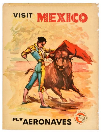 Affiche Ancienne Manifesto di viaggio originale d'