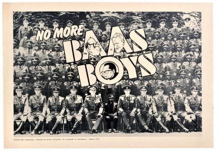 Affiche politique de propagande vintage originale 