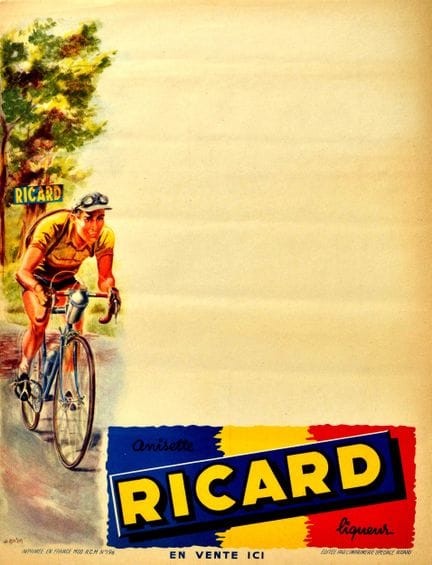 Affiche Ancienne Original Vintage Fahrradrennen An