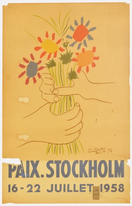 Affiche ancienne originale de propagande politique