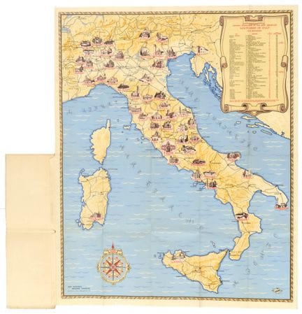 Affiche Ancienne: opuscolo di viaggio d’epoca orig
