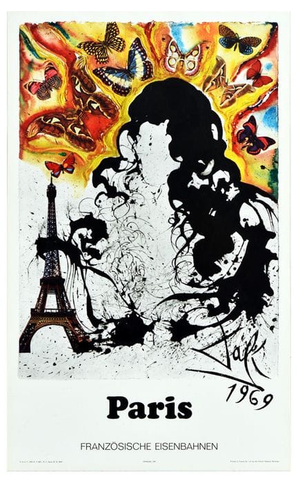 Affiche ancienne originale de voyage vintage faisa