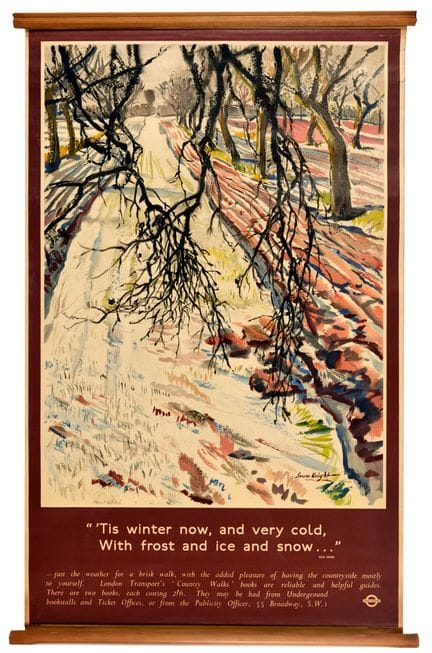 Affiche ancienne originale de la London Transport 
