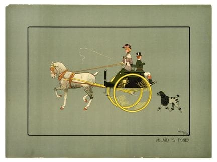 Affiche Ancienne Grabado original antiguo - Milady