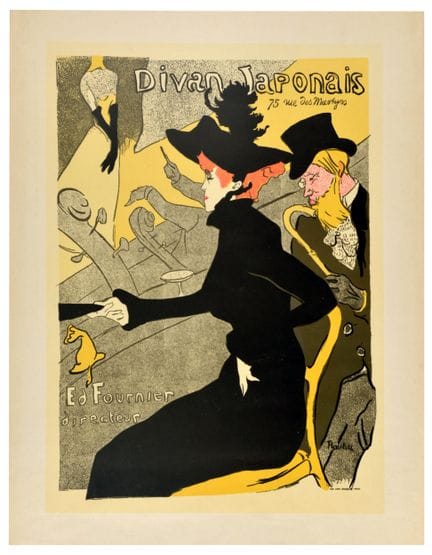 Reproduction vintage d'une affiche publicitaire de