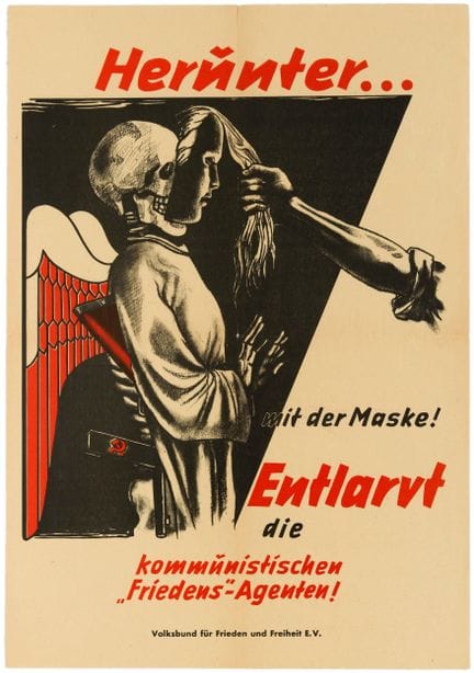 Affiche Ancienne Affiche de propagande allemande d
