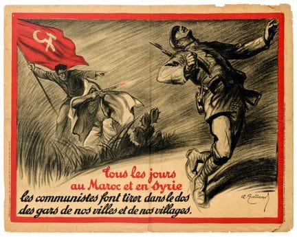 Affiche ancienne originale de propagande politique