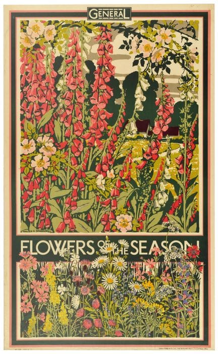 Affiche ancienne originale de la London Transport,