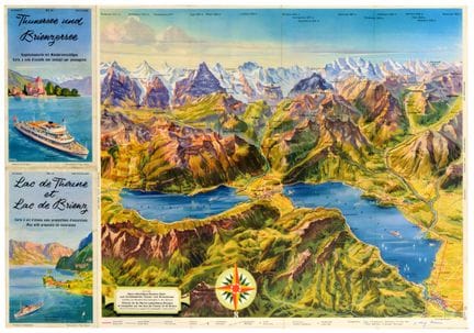Affiche ancienne originale : brochure publicitaire