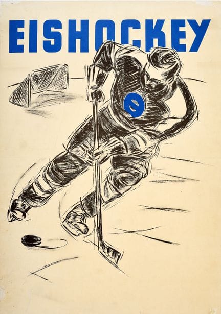Affiche Ancienne Originales Vintage-Sportplakat fü