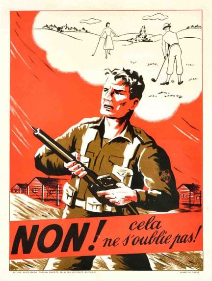 Affiche Ancienne Original vintage post-World War T