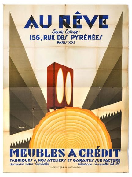 Affiche Ancienne Manifesto pubblicitario originale