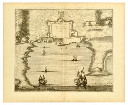 Affiche Ancienne Original antique engraving - Spal