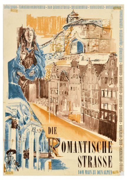 Affiche Ancienne Affiche de voyage originale d'épo
