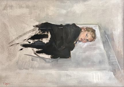 François LEGRAND (né en 1951) 
Enfant allongé
Huil