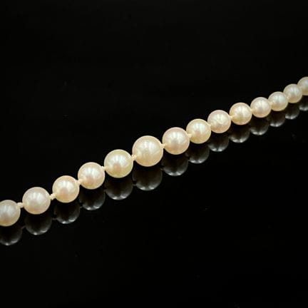 Collier composé d'une chute de perles de culture d