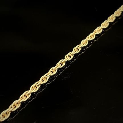 Bracelet en or jaune 750 millièmes à maille forçat