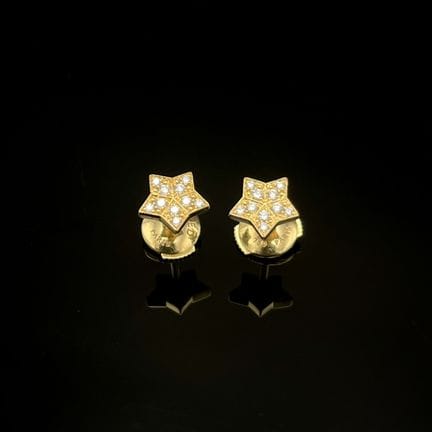 FRED , Miss Fred Star
Paire de puces d'oreilles en