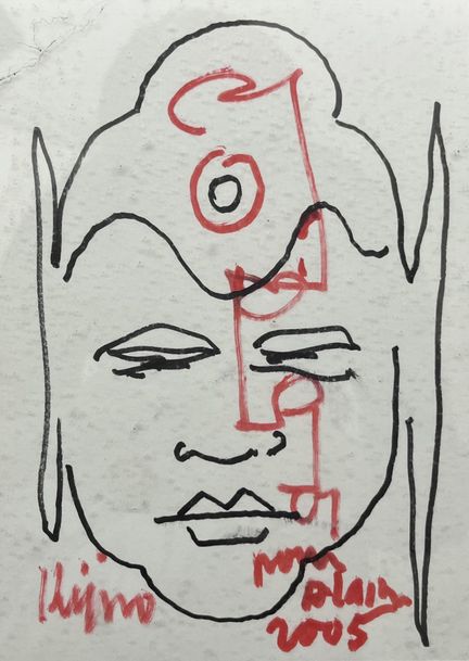 Ladislas KIJNO (1921-2012)
Bouddha, 2005
Feutre su