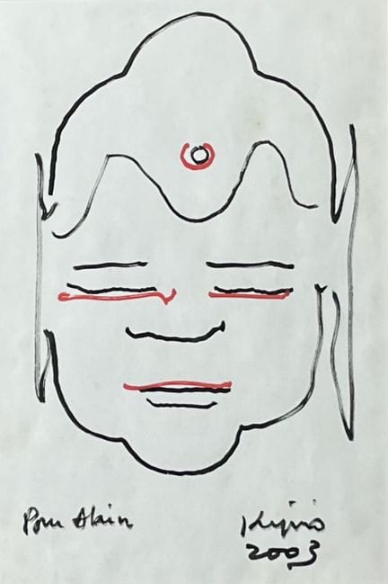 Ladislas KIJNO (1921-2012)
Bouddha, 2003
Feutre su
