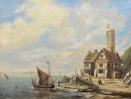 Hermanus II KOEKKOEK (1836-1909)
Un bateau près d'