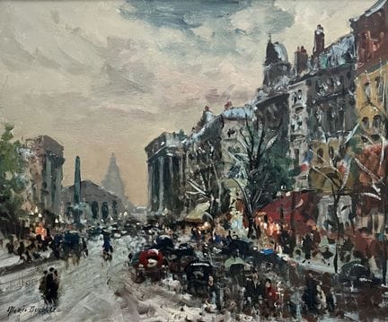 Merio AMEGLIO (1897-1970)
Rue Royale
Huile sur toi