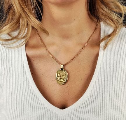 Georges LENFANT pour CARTIER.
Pendentif en or 750 