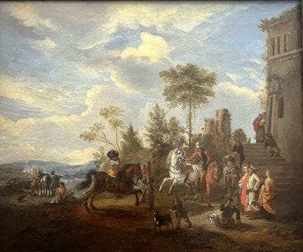 WOUVERMANS, d'après, 
École flamande du XVIIIe siè