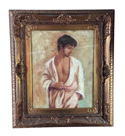 匿名
布面油画，20 世纪，意大利画派，描绘男性形象。包括画框在内的尺寸：63×73 厘米。内框尺寸