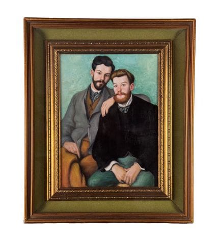 匿名
布面油画，20 世纪，意大利画派，描绘两个男性肖像。包括画框在内的尺寸：48x58 厘米。内框