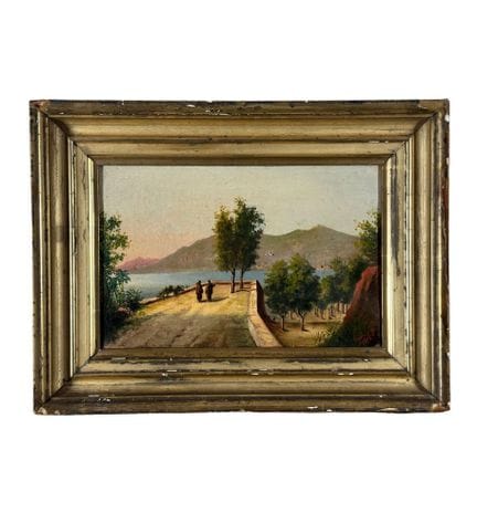 签名不明
布面油画，19 世纪意大利画派，描绘风景。包括画框在内的尺寸：41 × 31 厘米。画框内