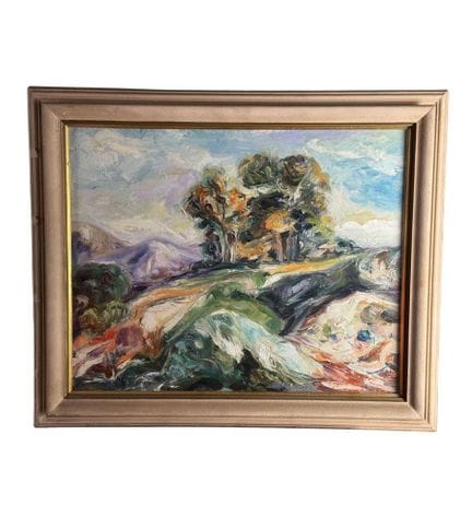 匿名
画板油画，20 世纪意大利画派，描绘风景。包括画框在内的尺寸：59x49 厘米。内框尺寸：50