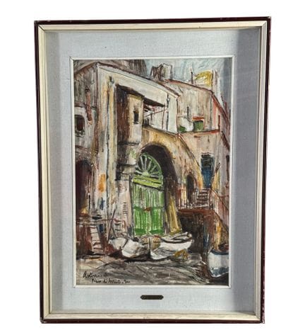 A.ASTURI
Acrylgemälde auf Karton, 20. Jahrhundert,