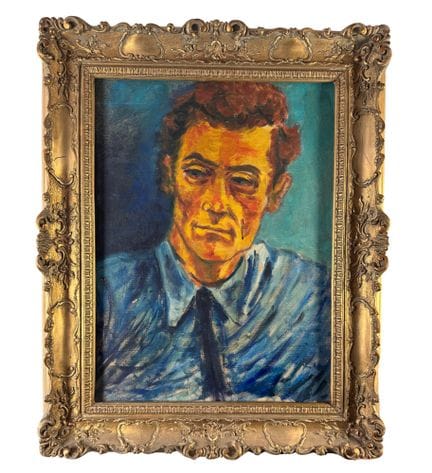 匿名
20世纪意大利画派油画，画布作品，描绘男性肖像。含画框尺寸：100x80 厘米。画框内尺寸：6