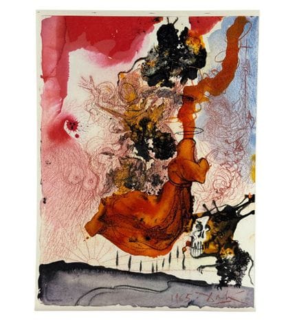 Salvador Dalì
Lithograph, from the series *Sacra B