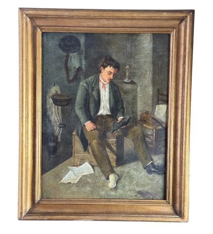 ANONYMOUS
Oil on canvas painting, 19th-century Ita