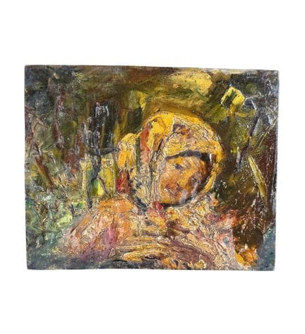 匿名
画板油画，20 世纪意大利画派，描绘戴头饰的女孩肖像。尺寸：19.5×24 厘米。作者匿名。作