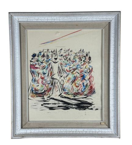 奥斯汀·福尔特
纸板综合材料画，20世纪作品，意大利画派，无题。含框尺寸：60 x 53 厘米。画芯