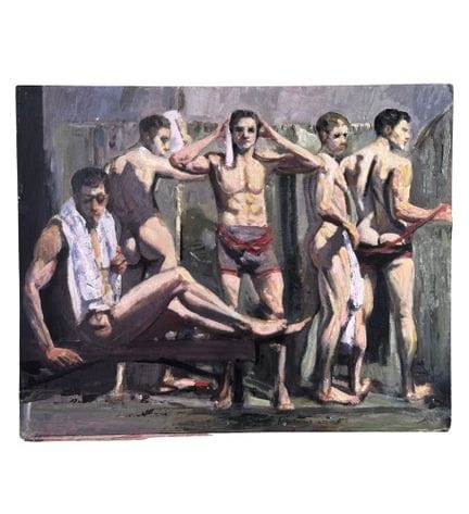 ITALIENISCHE SCHULE
Acrylgemälde auf Holztafel, 20