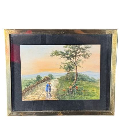 UNIDENTIFIED SIGNATURE
Watercolor on paper, 20th c