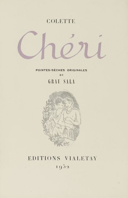 1952.  
 LIBRO.  
 (BIBLIOFILIA).  
 COLETTE CHERI