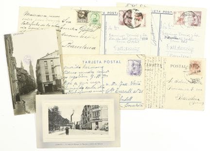 Vers 1920  
 CARTES POSTALES.  
 LOT DE 7 CARTES P