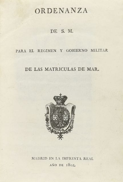 1802.  
 LIBRO.  
 (DERECHO MARÍTIMO).  
 ORDENANZ