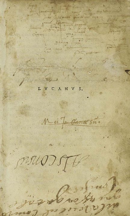 1502.  
 LIVRE.  
 (POST-INCUNABLE).  
 LUCANUS :.