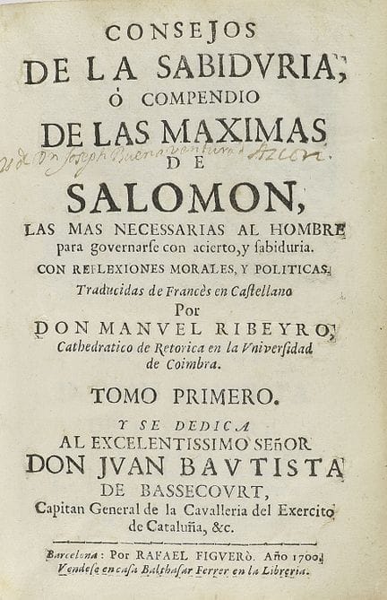 1700.  
 LIVRE.  
 (SCIENCES HUMAINES).  
 SALOMON