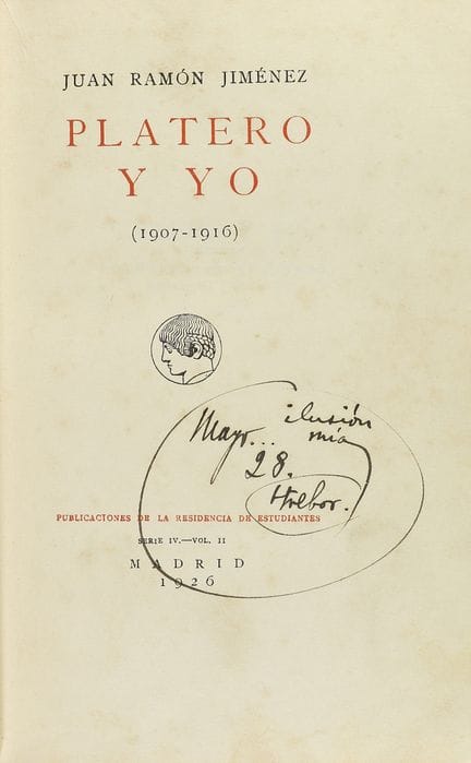 1926年。  
 书籍。  
 （文学-第27类）。  
 希梅内斯，胡安·拉蒙：  
 《普拉特