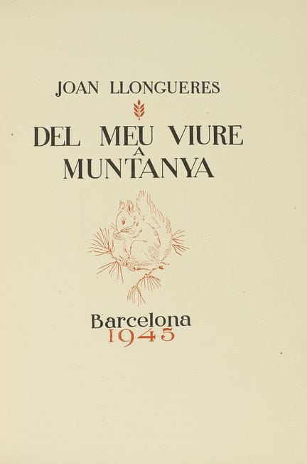 1945.  
 LIBRO.  
 (BIBLIOFILIA-LITERATURA CATALAN