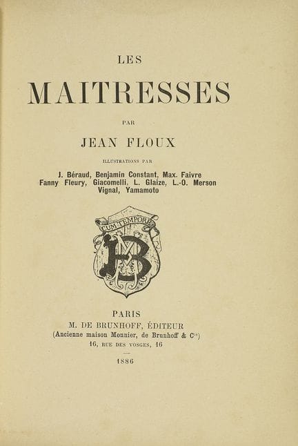 1919 et 1886.  
 LIVRE.  
 (LITTÉRATURE FRANÇAISE 