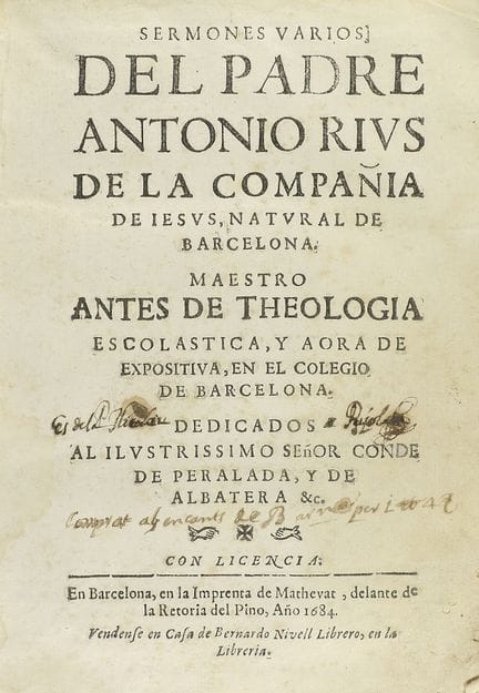1684.  
 LIVRE.  
 (SCIENCES HUMAINES).  
 RIUS, A